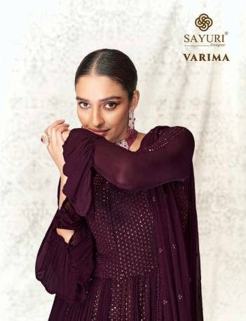 Varima By Sayuri Designer Wedding Partywear Skirt Style Heavy Gown Collection